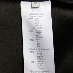 Pre Owned Givenchy Black Wool Embellished Single Breasted Blazer S