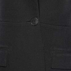 Pre Owned Givenchy Black Wool Embellished Single Breasted Blazer S