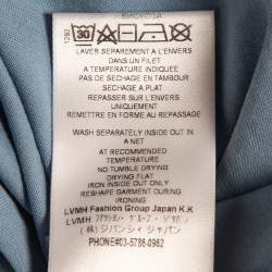 Givenchy Blue Signature Embroidered Cotton T-Shirt XS