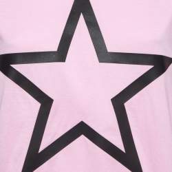 Pre Owned Givenchy Pink Star Print Cotton T-Shirt M