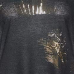 Pre Owned Givenchy White Printed Cotton Knit Round Neck T-Shirt L