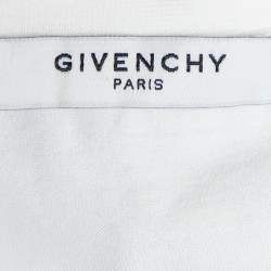 Pre Owned Givenchy White Printed Cotton Knit Round Neck T-Shirt L