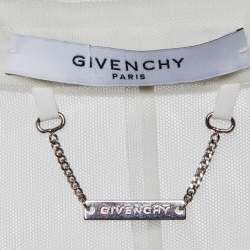 Givenchy White Mesh Sleeveless Jacket S