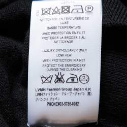 Pre Owned Givenchy Black Beaded Wool Blend Knit Sweater XS