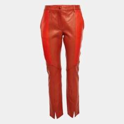 Givenchy Brown Patchwork Leather Pants M