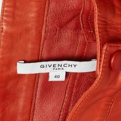 Givenchy Brown Patchwork Leather Pants M