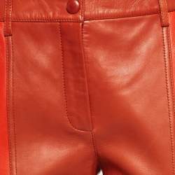Givenchy Brown Patchwork Leather Pants M