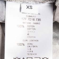 Givenchy Green Camouflage Print Leather Applique Jersey T-Shirt XS