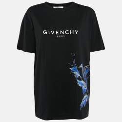 Givenchy Black Printed Cotton Jersey T-Shirt M