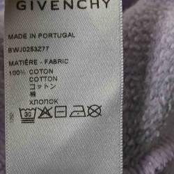 Givenchy Purple Barbed Wire Logo Print Crop Hoodie and Sweatpants Set S