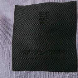 Givenchy Purple Barbed Wire Logo Print Crop Hoodie and Sweatpants Set S