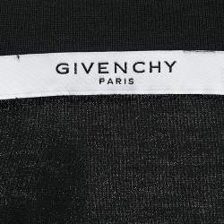 Pre Owned Givenchy Black Logo Print Cotton Crew Neck T-Shirt S