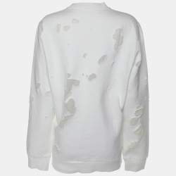 Givenchy White Fabric Sweater M