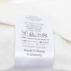 Pre Owned Givenchy Cream Cotton Bambi Print Sweatshirt L