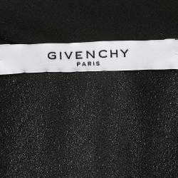 Pre Owned Givenchy Black Crepe Logo Scarf Bow Tie Shift Dress S