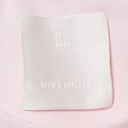 مملوكة مسبقًا Givenchy Light Pink Logo Print Jersey Crew Neck T-Shirt L