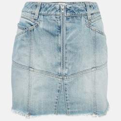 Givenchy Light Blue Denim Mini Skirt L Waist 31"