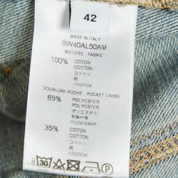 Givenchy Light Blue Denim Mini Skirt L Waist 31"