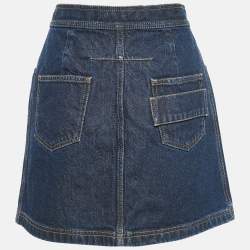 Givenchy Navy Blue Denim Mini Skirt L