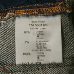 Pre Owned Givenchy Blue Denim Zip Detail Jeans M Waist 31"