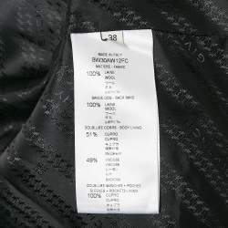 Givenchy Black/Red Wool Gabardine Band Detail Tailored Blazer M