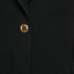 Givenchy Black/Red Wool Gabardine Band Detail Tailored Blazer M
