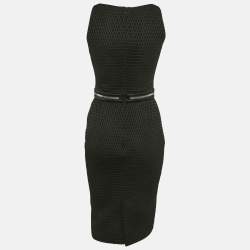 Givenchy Black Mesh Sleeveless Bodycon Dress S