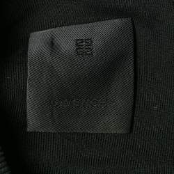 Pre Owned Givenchy Black Logo Embroidery Cotton Crew Neck Sweatshirt S