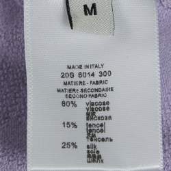 مملوكة مسبقًا Givenchy Lavender Monogram Stretch Knit Bodycon Dress M