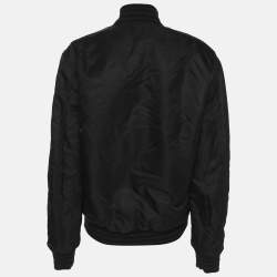 Givenchy Black Nylon Printed Bomber Jacket XS