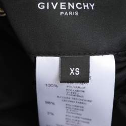 Givenchy Black Nylon Printed Bomber Jacket XS