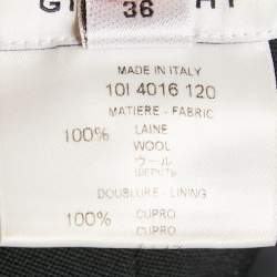 Givenchy Black Wool High Waist Mini Skirt S