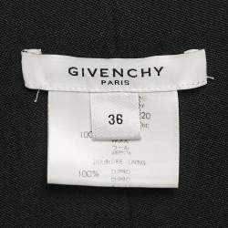 Givenchy Black Wool High Waist Mini Skirt S