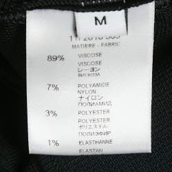 Givenchy Black Jersey Panel Detail Sleeveless Midi Dress M