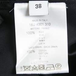 Givenchy Black Satin Silk Ruffle Mini Skirt M