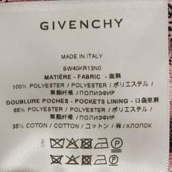 Givenchy Pink Monogram Jacquard Mini Skirt S