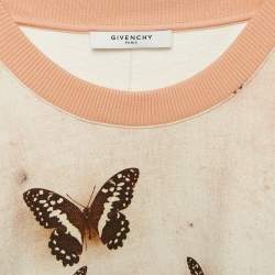 Givenchy Beige Butterfly Print Cotton Sweatshirt M
