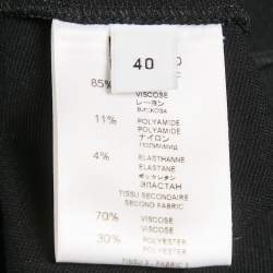 Givenchy Black Jersey Short Dress M 