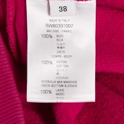Givenchy Pink Printed Silk and Cotton Silk Top M