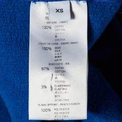 Givenchy Blue Ribbon Cotton Oversized Hoodie XS