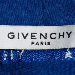 Givenchy Blue Ribbon Cotton Oversized Hoodie XS