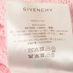 Givenchy Pink Monogram Knit Short Flared Dress XS