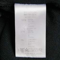 Pre Owned Givenchy Faded Grey Cotton Distressed Hoodie M