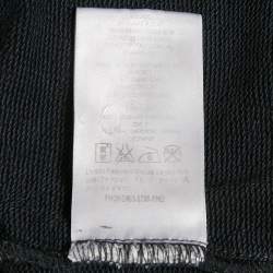 Pre Owned Givenchy Faded Grey Cotton Distressed Hoodie M