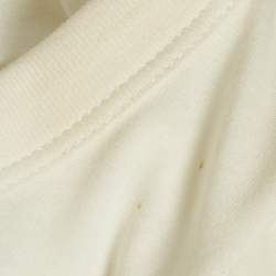 Givenchy White Floral Print Jersey Beaded T-Shirt S