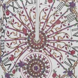 Givenchy White Floral Print Jersey Beaded T-Shirt S