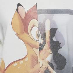 Givenchy White Bambi Print Cotton Oversized T-Shirt XS