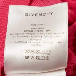 Givenchy Pink Monogram Jacquard Knit Crewneck Top S