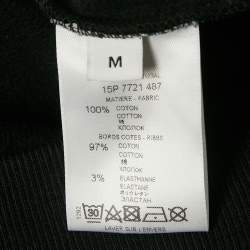 Pre Owned Givenchy Black Butterfly Print Cotton Sweatshirt M