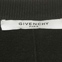Pre Owned Givenchy Black Butterfly Print Cotton Sweatshirt M